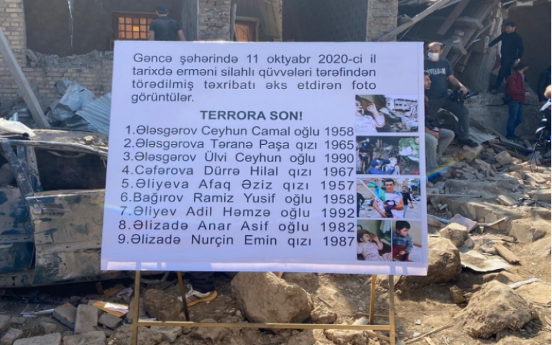 Ermənistanın Gəncədə törətdiyi dördüncü terrordan 4 il ötür 